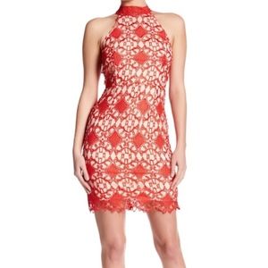 soieblu • halter mock neck dress